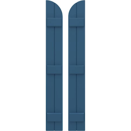 Ekena Millwork Americraft 2-Board (3 Batten) Wood Joined Board-n-Batten Shutters w/ Arch Top, ARW401BQ207X37HBH, PR ARW401BQ207X37HBH